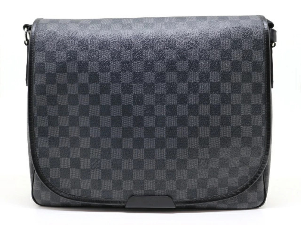 LOUIS VUITTON Bag Shoulder Renzo Damier Graphite Black